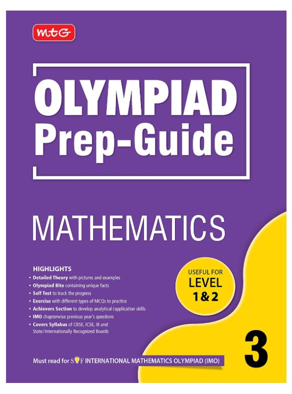 MTG Olympiad Prep-Guide Mathematics Class 3 - Detailed Theory, Self Test with IMO Chapterwise Previous Year Question Paper For SOF 2023-24 Exam 